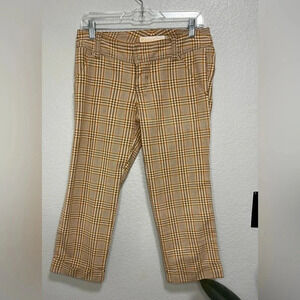 Vintage Hollister  Plaid Capri Trousers  size 5